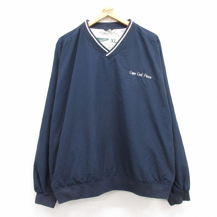 ケープコッド Vネックジャケット ネイビー XL | 古着