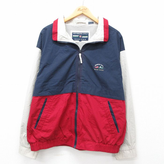 【50%OFF】メンバーズオンリー ジャケット MARINER マルチカラー ネイビー XL | 古着