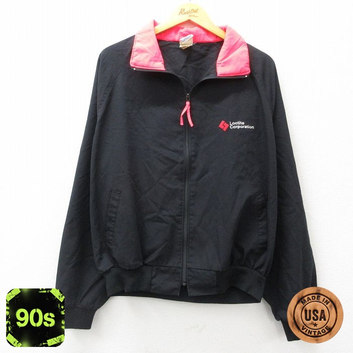 90s ラグランジャケット ブラック XL | 古着