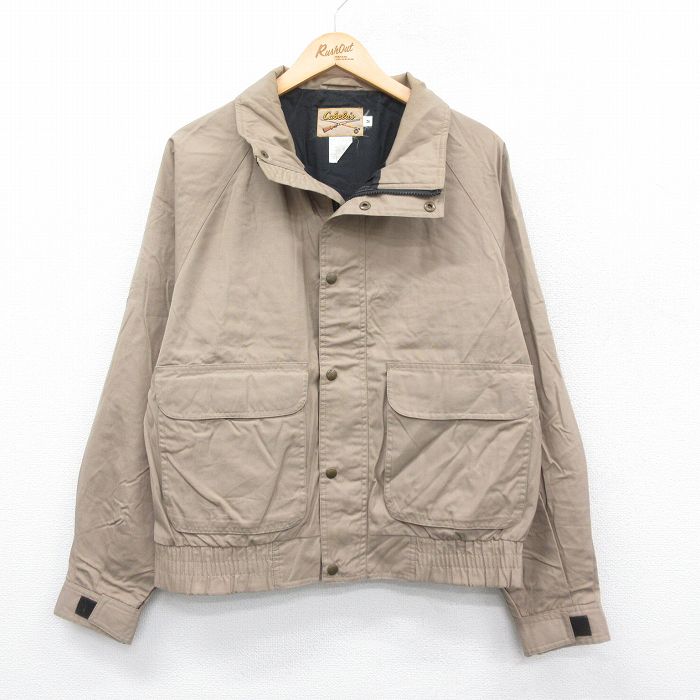 【20%OFF】L★古着 カベラス 長袖 ジャケット メンズ 80年代 80s ラグラン ベージュ カーキ 24dec21 中古 アウター ジャンパー ブルゾン