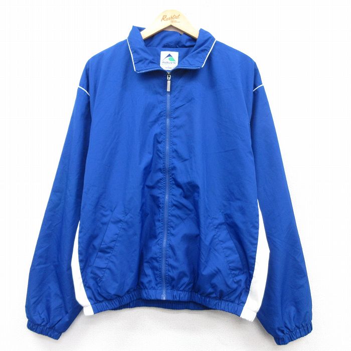 XL★古着 長袖 ジャケット メンズ 青他 ブルー 内側メッシュ 25feb04 中古 アウター ジャンパー ブルゾン