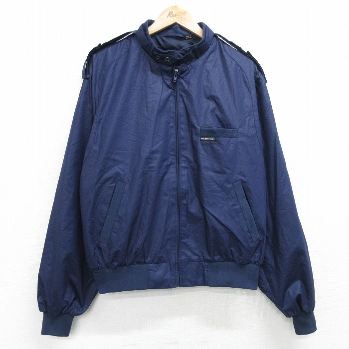 XL★古着 メンバーズオンリー 長袖 ジャケット メンズ 90年代 90s 大きいサイズ 紺 ネイビー 25feb03 中古 アウター ジャンパー ブルゾン