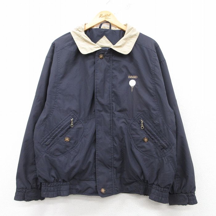 【50%OFF】XL★古着 長袖 ジャケット メンズ 00年代 00s ゴルフ 大きいサイズ 紺 ネイビー 25feb08 中古 アウター ジャンパー ブルゾン