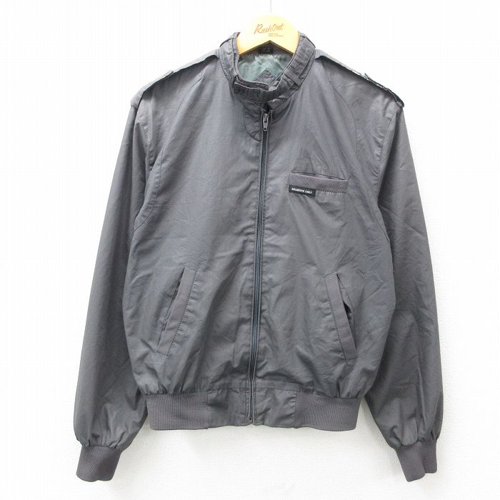 M★古着 メンバーズオンリー 長袖 ジャケット メンズ 00年代 00s ラグラン グレー 25feb08 中古 アウター ジャンパー ブルゾン