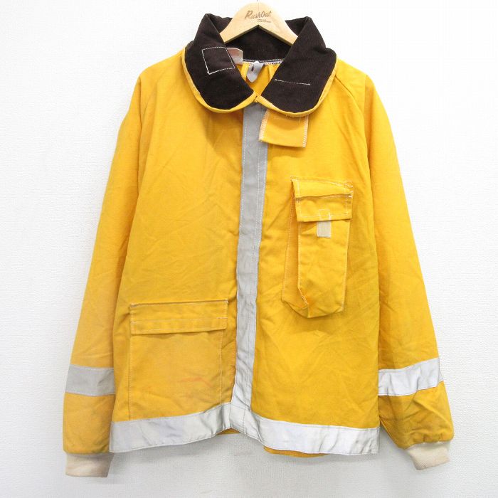 【50%OFF】XL★古着 長袖 ジャケット メンズ 90年代 90s リフレクター ラグラン 大きいサイズ 黄他 イエロー 25feb13 中古 アウター ジャンパー ブルゾン