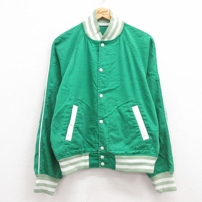 L★古着 ラルフローレン Ralph Lauren 長袖 ブランド ジャケット メンズ ラグラン 緑他 グリーン 25feb14 中古 アウター ジャンパー ブルゾン