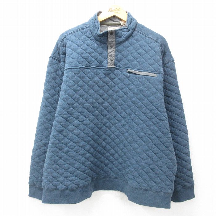 XL★古着 レッドヘッド 長袖 キルティング ジャケット メンズ 大きいサイズ 薄紺 ネイビー 25feb18 中古 アウター ジャンパー ブルゾン