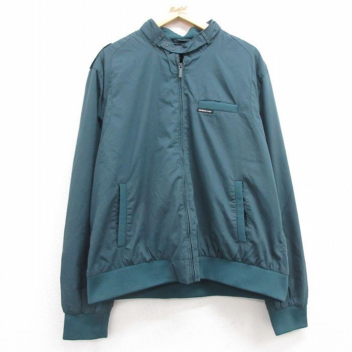 XL★古着 メンバーズオンリー 長袖 ジャケット メンズ 大きいサイズ 緑 グリーン 25mar18 中古 アウター ジャンパー ブルゾン