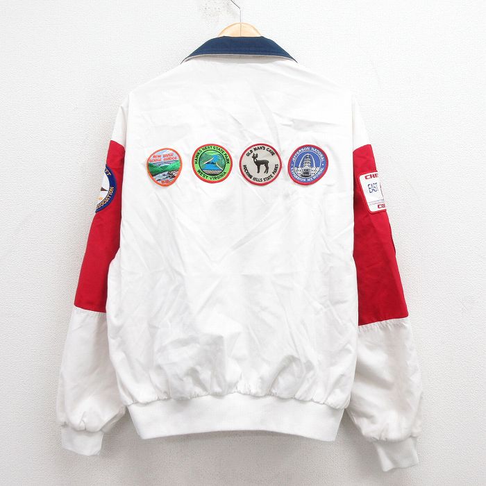 XL★古着 Dunbrooke 長袖 ジャケット メンズ 90年代 90s シカ 大きいサイズ USA製 白他 ホワイト 25aug30 中古 アウター ジャンパー ブルゾン