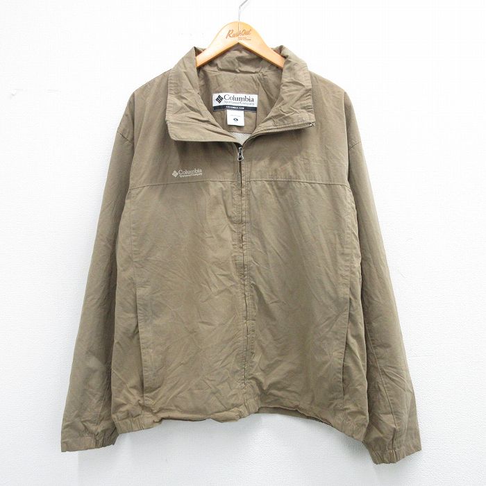 【50%OFF】コロンビア 00s 長袖ジャケット ワンポイントロゴ ブラウン XL | 古着