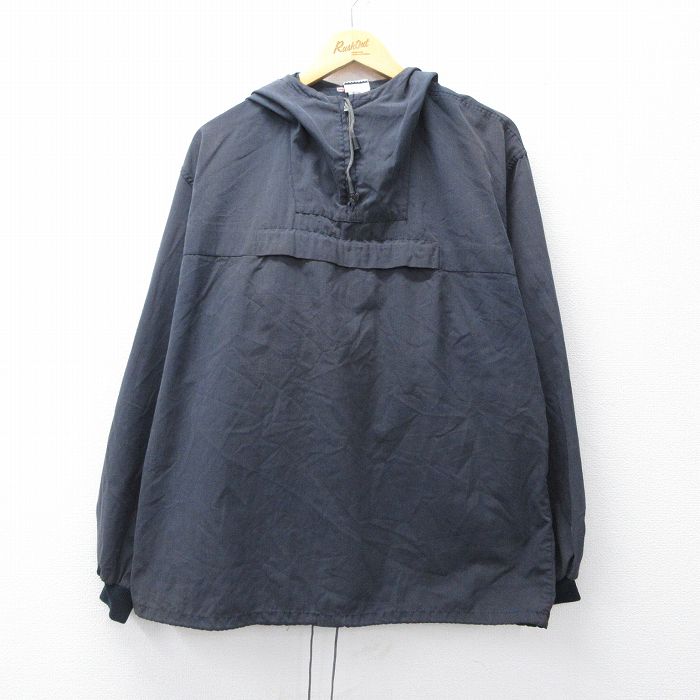 90s ハーフジップジャケット ブラック XL | 古着