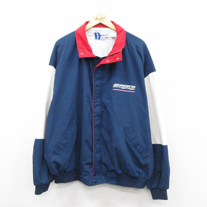 XL★古着 Dunbrooke 長袖 ジャケット メンズ 90年代 90s AF 大きいサイズ USA製 紺他 ネイビー 25oct20 中古 アウター ジャンパー ブルゾン