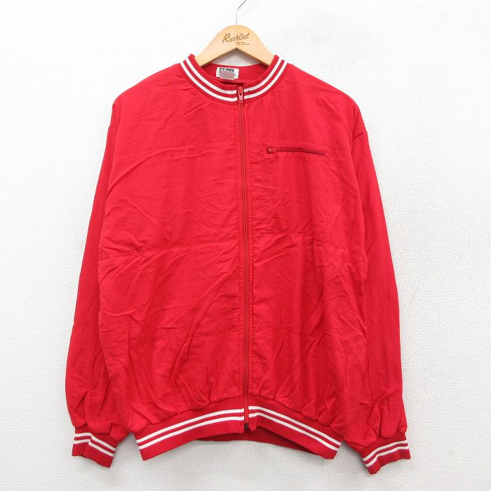 【50%OFF】90s 長袖ジャケット レッド XL | 古着
