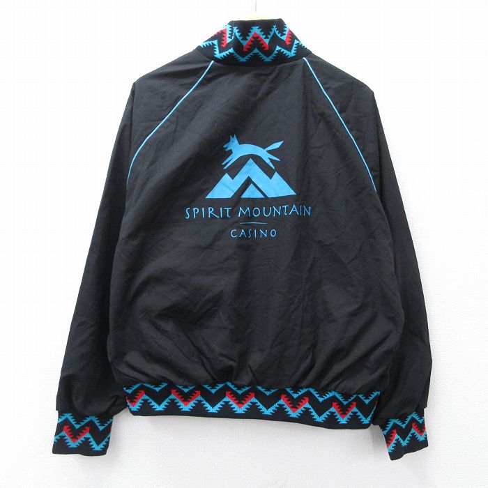 XL★古着 長袖 ジャケット メンズ 90年代 90s SPIRIT MOUNTAIN ラグラン 大きいサイズ USA製 黒 25nov11