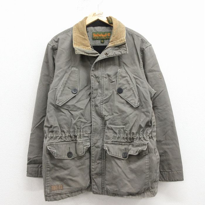 ティンバーランド 90s 長袖ジャケット 襟コーデュロイ グレー L | 古着