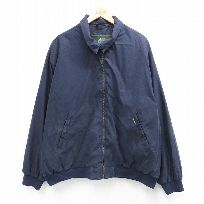 XL★古着 WEATERPROOF 長袖 ジャケット メンズ 大きいサイズ 紺 25dec09