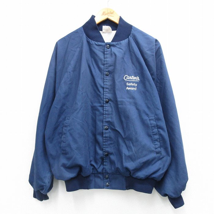 【20%OFF】XL★古着 長袖 ジャケット メンズ 90年代 90s Carters ラグラン USA製 紺 25dec09