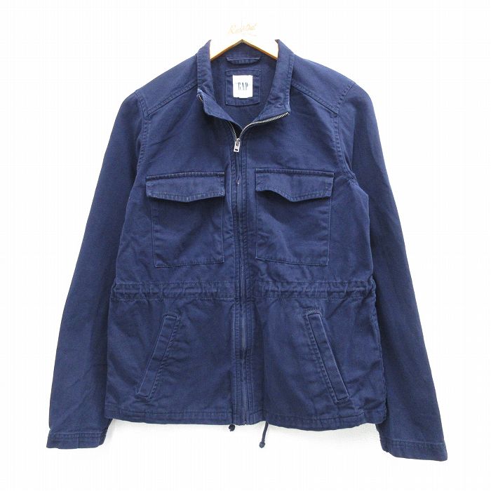 S★古着 ギャップ GAP 長袖 ジャケット メンズ コットン 紺 25dec09