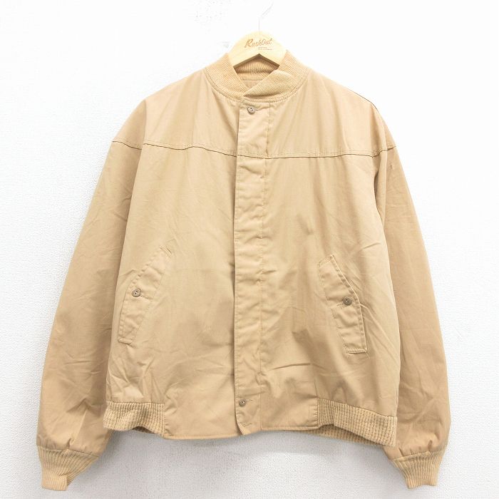 XL★古着 カタリナ 長袖 ダービー ジャケット メンズ 90年代 90s ベージュ 25dec19