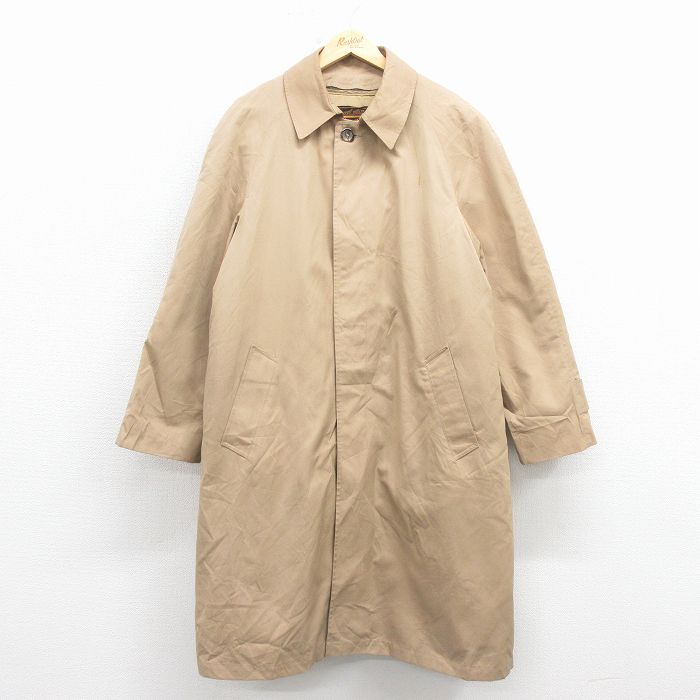 XL★古着 エディーバウアー 長袖 ダウン コート メンズ 90年代 90s ロング丈 ラグラン ベージュ【spe】 25dec26