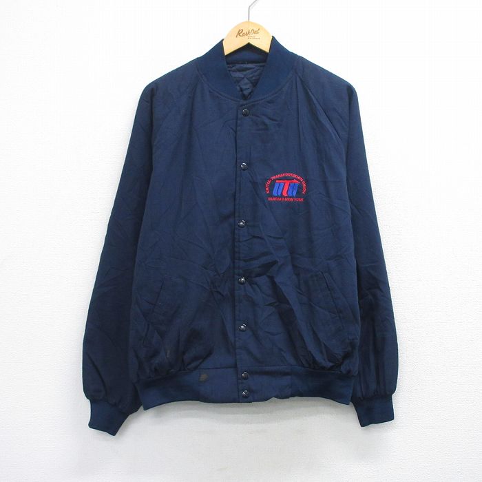 ジャケット 90s 内側キルティング ネイビー XL | 古着