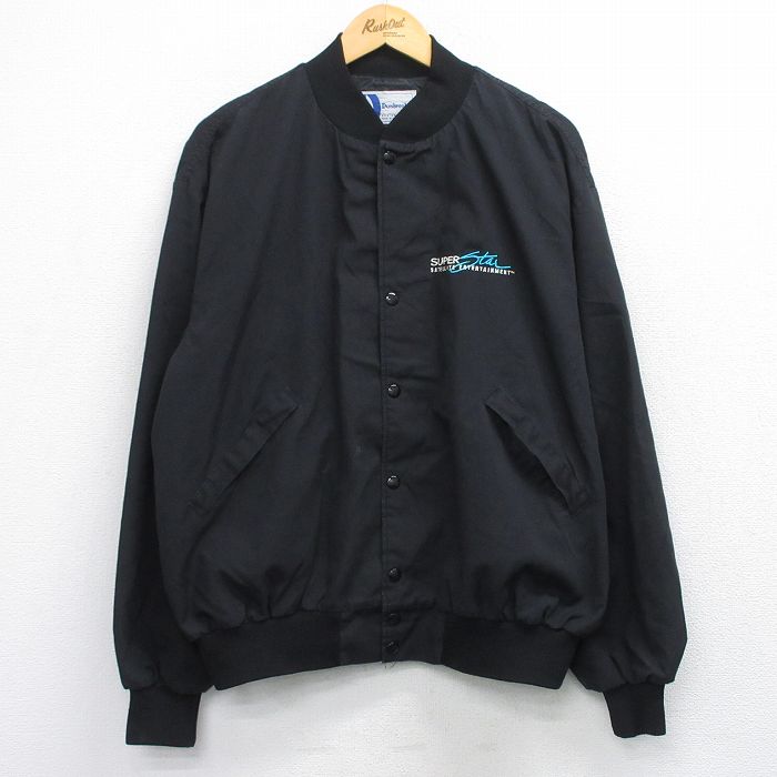 XL★古着 Dunbrooke 長袖 ジャケット メンズ 90年代 90s SUPER STAR 大きいサイズ USA製 黒 26jan21