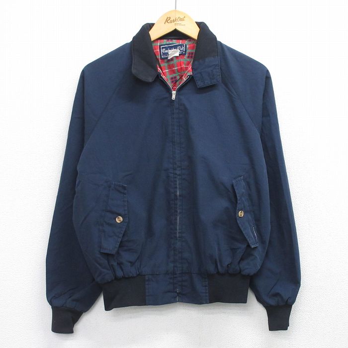 L★古着 長袖 ジャケット メンズ 80年代 80s ラグラン 紺 26jan21
