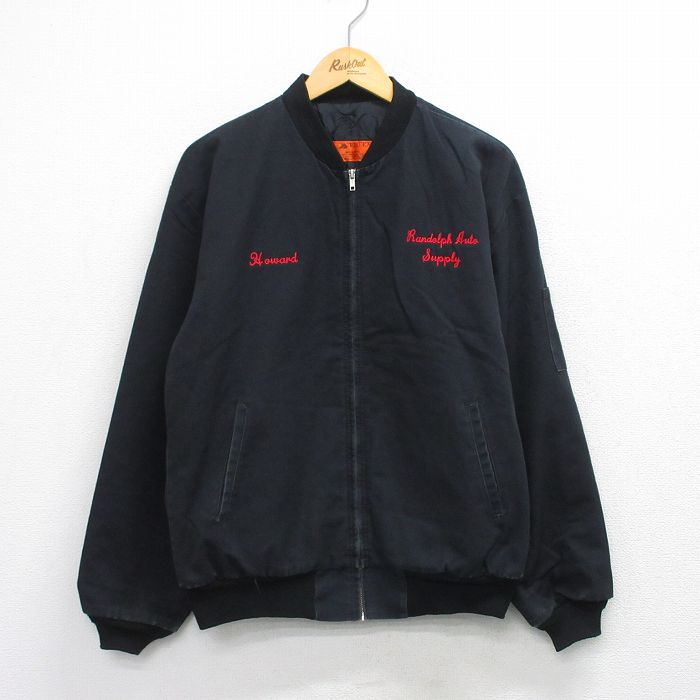 XL★古着 レッドキャップ 長袖 ワーク ジャケット メンズ 00年代 00s Randolph 大きいサイズ 黒 26jan27