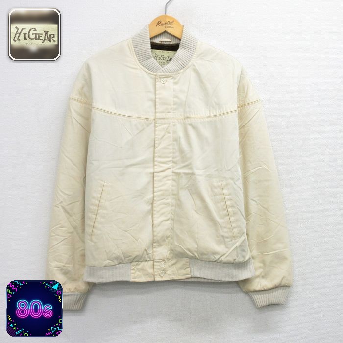ダービー 80s 長袖ジャケット 内側ボア ベージュ XL | 古着