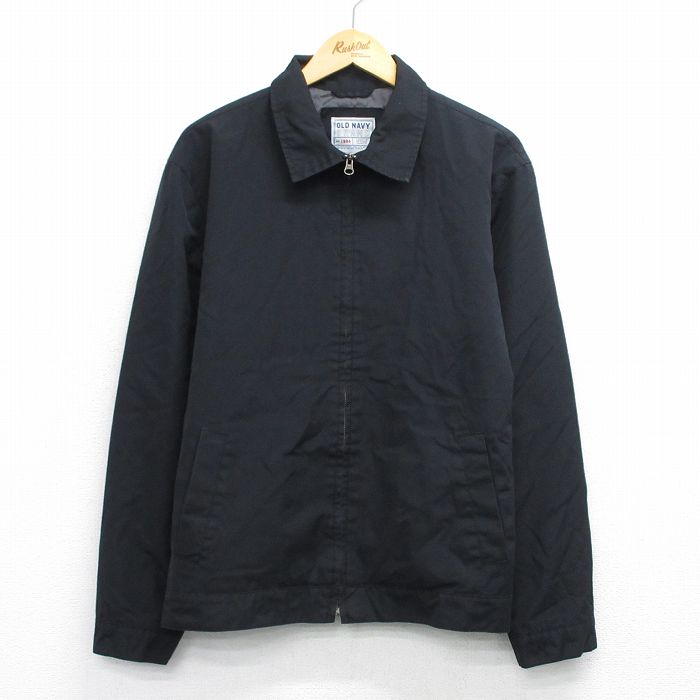 XL★古着 オールドネイビー OLD NAVY 長袖 ジャケット メンズ 黒 26feb10