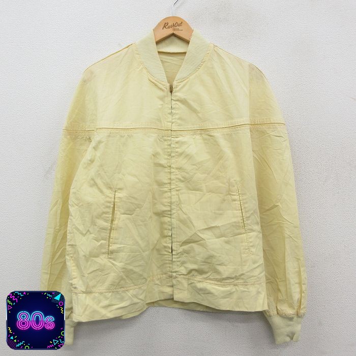 【50%OFF】80s ダービージャケット タロン イエロー L | 古着