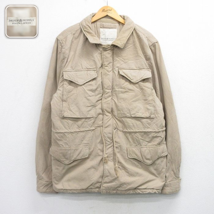 【50%OFF】ラルフローレン ミリタリージャケット ベージュ XL | 古着