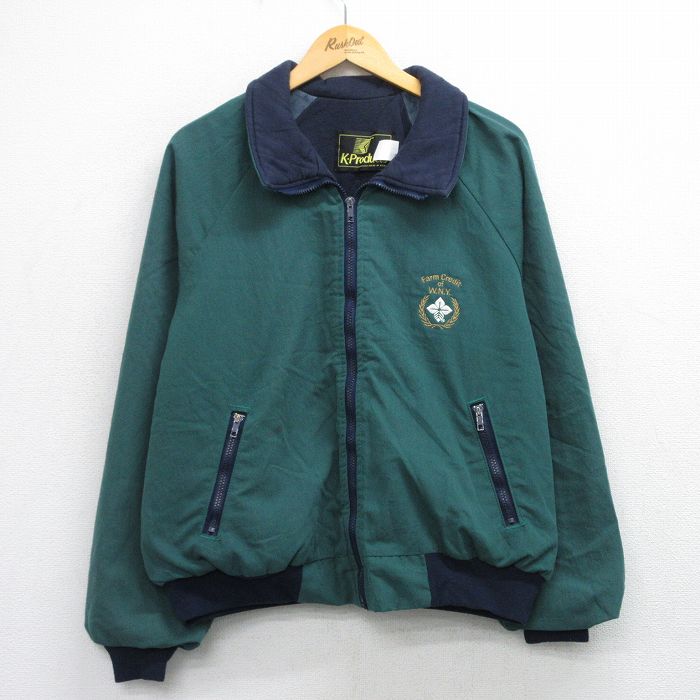 90s ラグランジャケット WNY グリーン XL | 古着