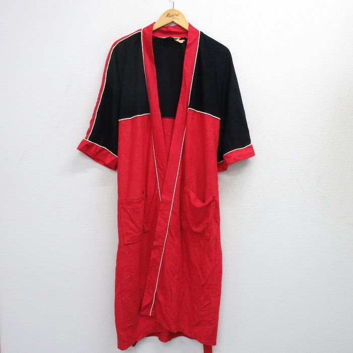 80s 7分袖ガウン レッド L | 古着