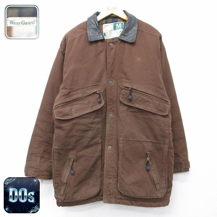 Wear Guard 00s 長袖ジャケット 襟レザー ブラウン XL | 古着