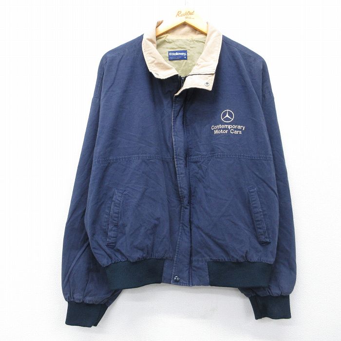 ホロウェイ 90s ジャケット メルセデスベンツ ネイビー XL | 古着