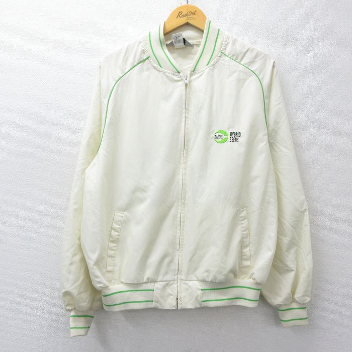 XL★古着 スイングスター 長袖 ジャケット メンズ 90年代 90s Cargill USA製 生成り他 26feb25