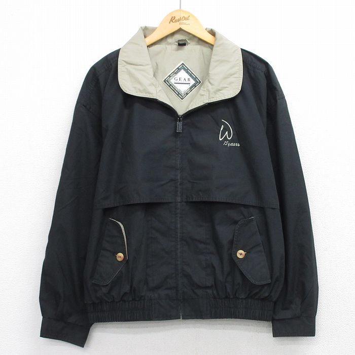L★古着 長袖 ジャケット メンズ 00年代 00s W 黒 26feb25