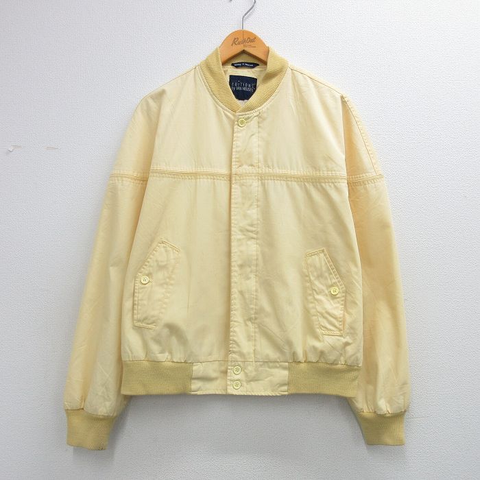 【20%OFF】バンヒューセン 80s 長袖ダービージャケット イエロー XL | 古着