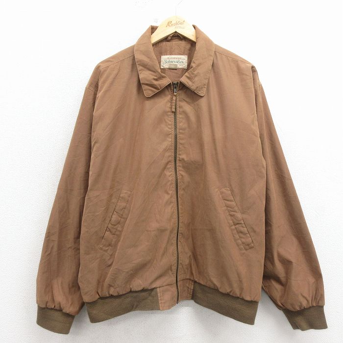 XL★古着 セントジョンズベイ 長袖 ジャケット メンズ 00年代 00s 大きいサイズ 茶 26mar05