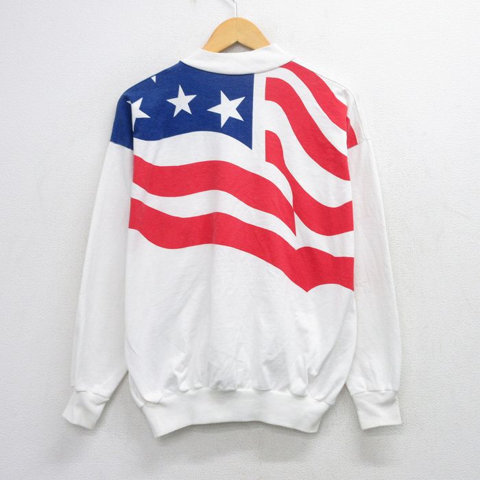 【20%OFF】80s ジャケット 星条旗 ホワイト XL | 古着