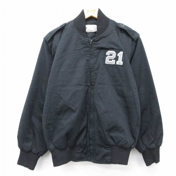 【20%OFF】長袖ジャケット 内側キルティング ブラック M | 古着