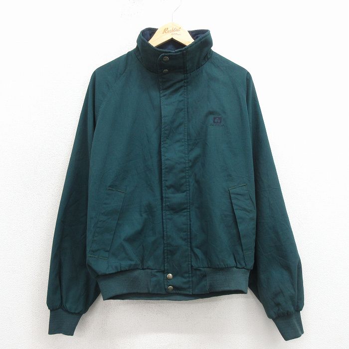 XL★古着 スイングスター 長袖 ジャケット メンズ 90年代 90s ALCOA ラグラン USA製 緑 26apr15
