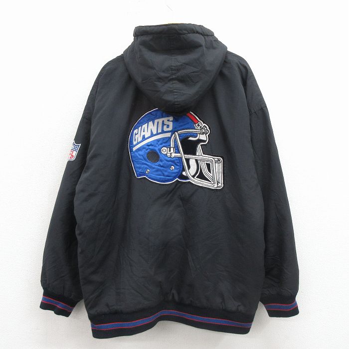 スターター 90s 長袖ジャケット NFL ニューヨークジャイアンツ ブラック XL | 古着
