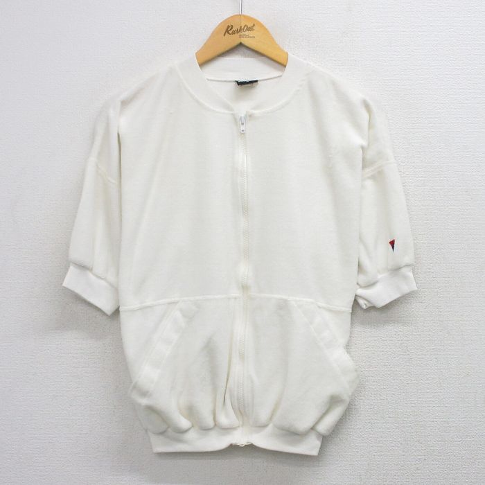 L★古着 ジャンセン 半袖 ジャケット メンズ 80年代 80s 白 26apr22