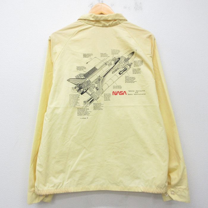 キングルイ 80s スイングトップジャケット NASA イエロー メンズXL相当 | 古着