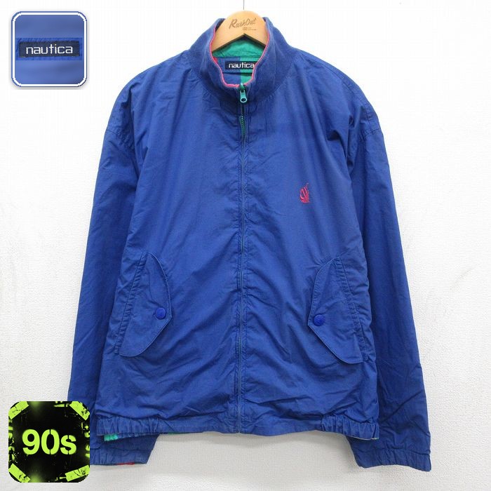 ノーティカ 90s ジャケット ワンポイントロゴ ブルー メンズXL相当 | 古着