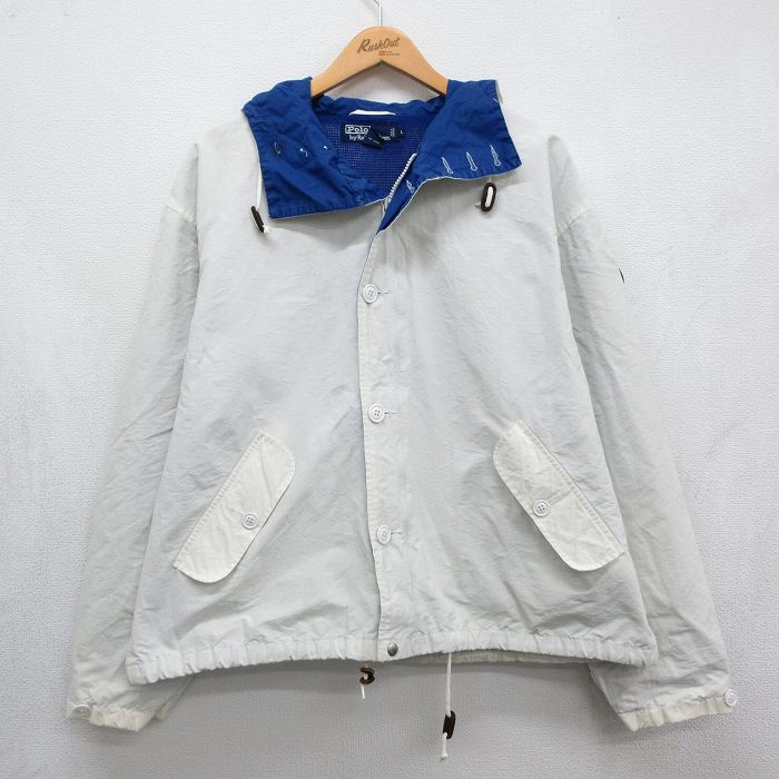 ラルフローレン 90s 長袖パーカー クッキー ホワイト XL | 古着