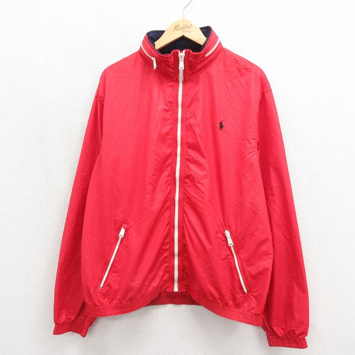 ラルフローレン 90s ジャケット ワンポイントロゴ レッド メンズXL相当 | 古着