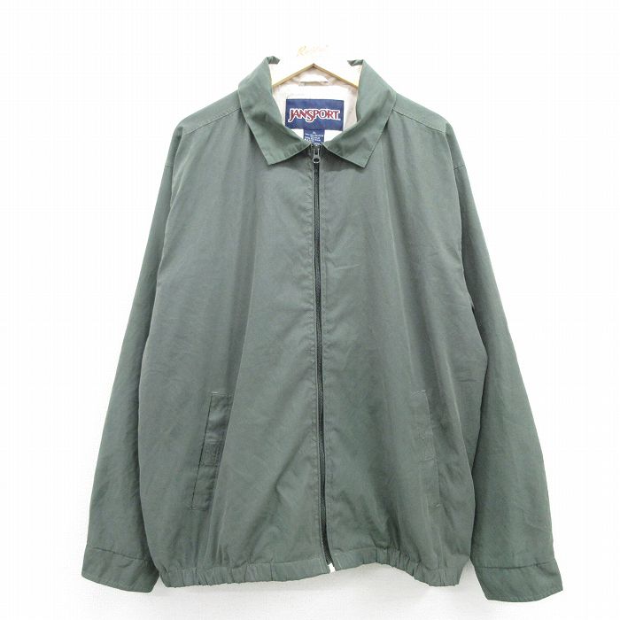 ジャンスポーツ 00s ジャケット ワンポイントロゴ グリーン メンズXL相当 | 古着